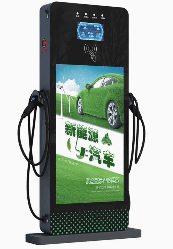 Yaolaichong Type 2 LCD Screen Electric Car 14/22kw EV AC Charger Station Charging Pile for Electric Vehicle WEN
