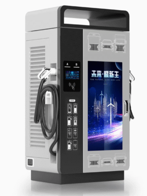 New DC Advertisement 32 Inches Display Charger 120kw EV DC Fast Charger with Video Display WEN