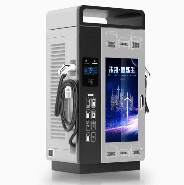 New DC Advertisement 32 Inches Display Charger 120kw EV DC Fast Charger with Video Display WEN
